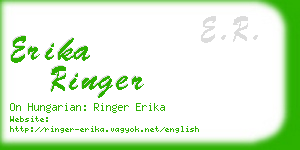 erika ringer business card